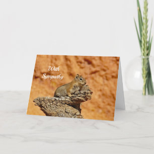 Ground Squirrel 2 Sympathy Card Kort