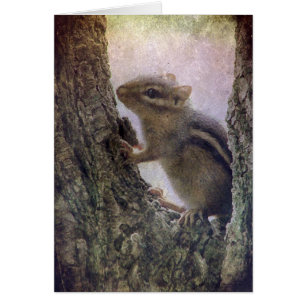 Ground Squirrel Grunge Hälsningskort