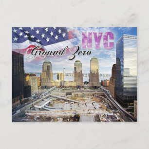 Ground Zero, Manhattan, New York City Vykort
