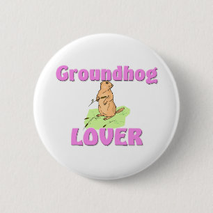 Groundhog älskare knapp