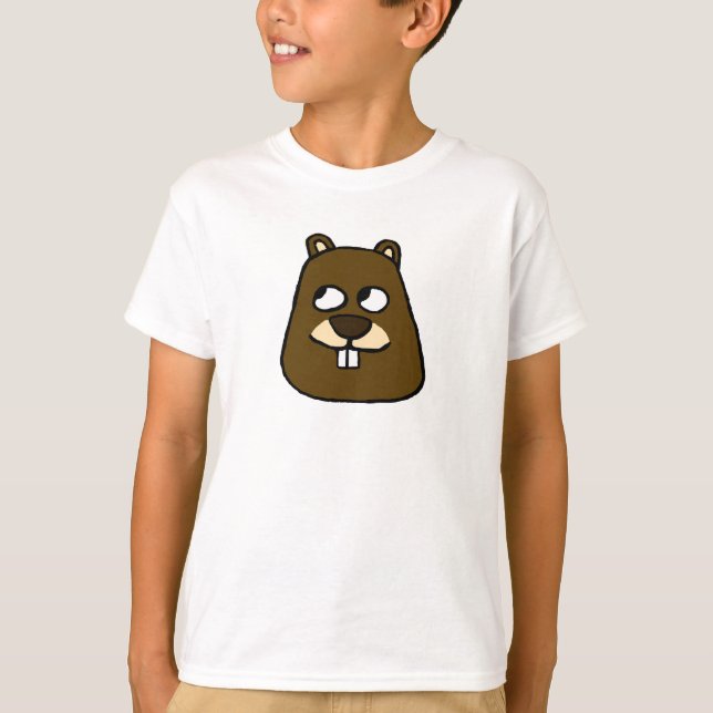Groundhog Ansikte T-Shirt (Framsida)