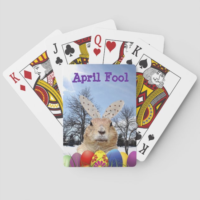 Groundhog April-dag Casinokort (Baksidan)