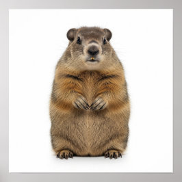 Groundhog Art Poster