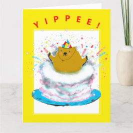 Groundhog Birthday Card Kort