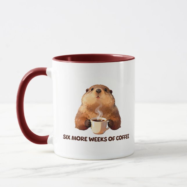 Groundhog Coffee | Six More Weeks of Coffee Mugg (Vänster)