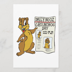 Groundhog dag inbjudningar