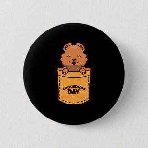 Groundhog Day 2023 Fickminnesmärkes Rolig Groundho Knapp