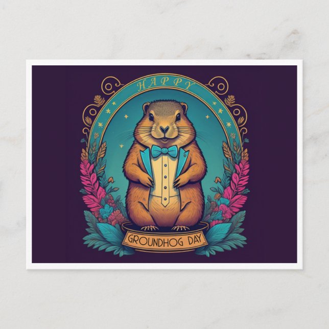 Groundhog Day A Firande i Vår Vykort (Framsida)