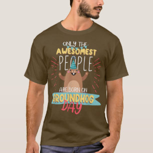 Groundhog Day Birthday 2021 Groundhog Älskare Gift T Shirt
