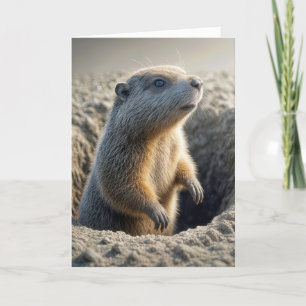 Groundhog Day Birthday Kort