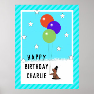 Groundhog Day Birthday Poster