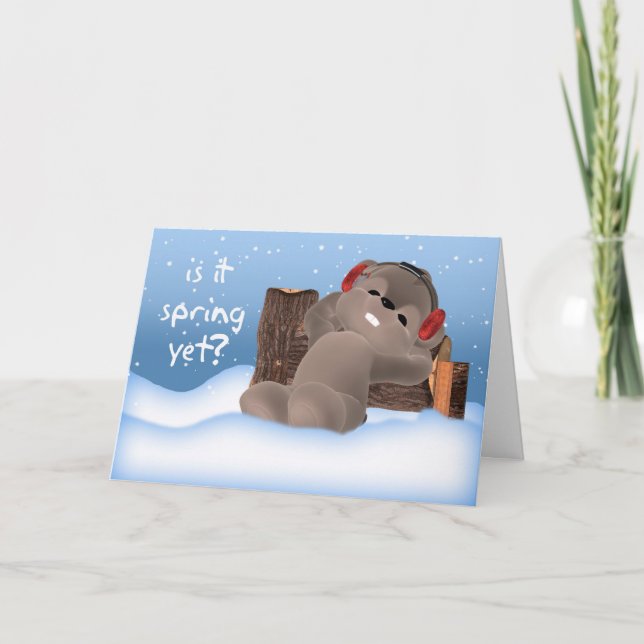 Groundhog Day Card - är det Vår än? Kort (Framsida)