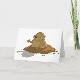 Groundhog Day Card (tomt) Kort