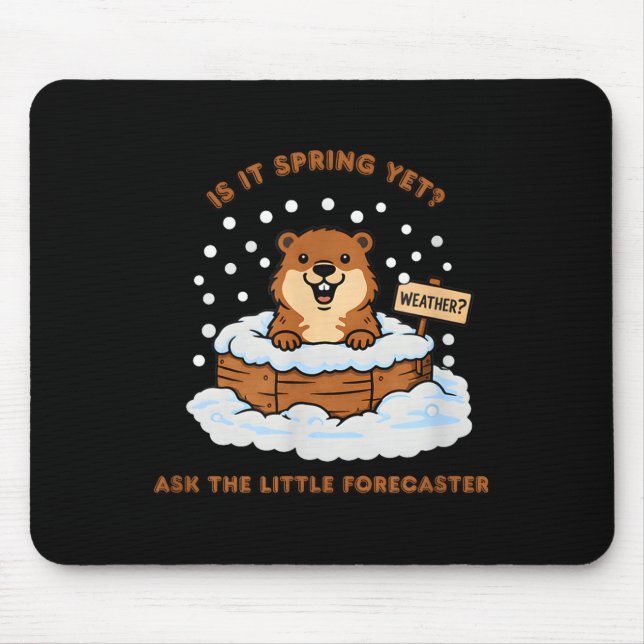 Groundhog Day Cartoon Weather Quote Funny Design  Musmatta (Framsidan)
