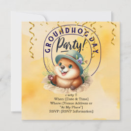 Groundhog Day Celebrate med Roligt Spara Datumet