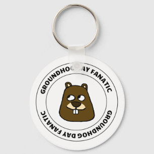 Groundhog Day Fanatic Nyckelring