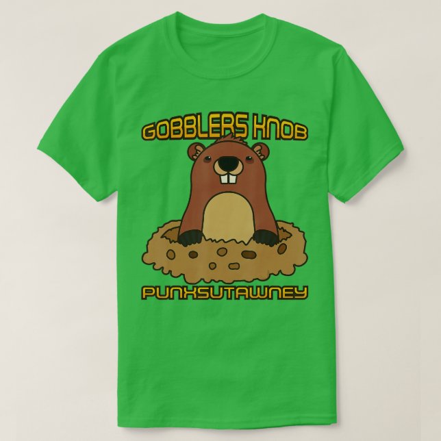 Groundhog Day, februari 2020 Punxsutawney Gobbl T Shirt (Design framsida)