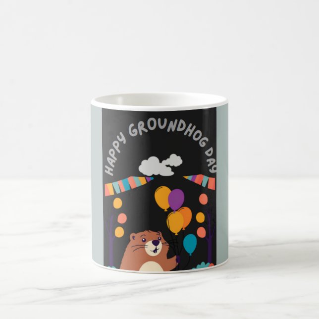 Groundhog Day Firande: Shadow eller Shine? Kaffemugg (Center)