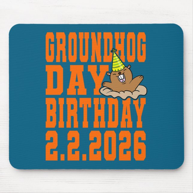 Groundhog Day Födelsedag 2 februari 2026 Party Ora Musmatta (Framsidan)