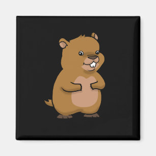 Groundhog Day Gift Manar Women Groundhog Magnet