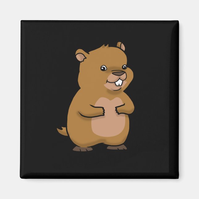 Groundhog Day Gift Manar Women Groundhog Magnet (Framsidan)