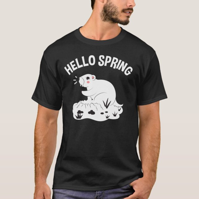 Groundhog Day Gifts Hej Vår 52 T Shirt (Framsida)