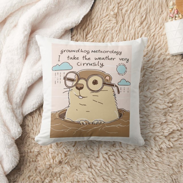 Groundhog Day Groundhog Meteorology Kudde (Filt)