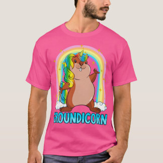 Groundhog Day Groundicorn Unicorn Cute Girly T Shirt