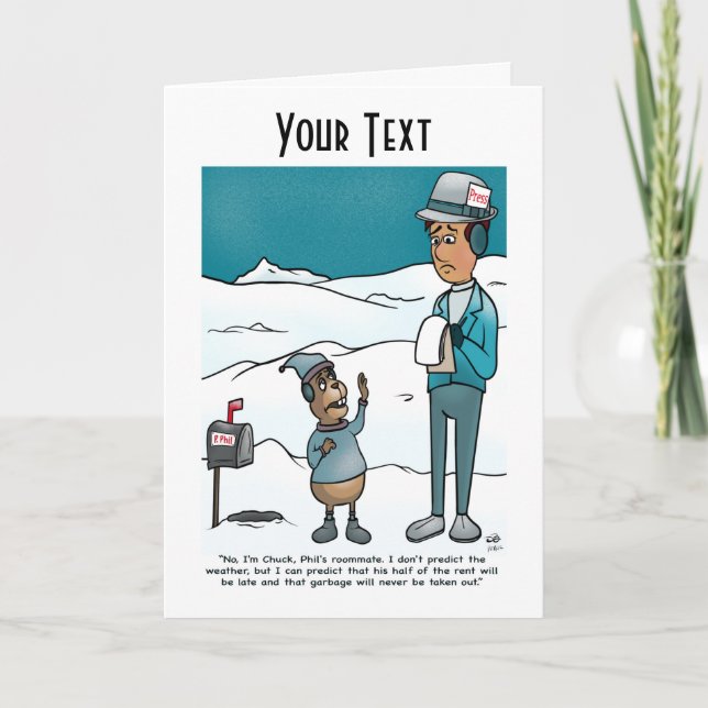 Groundhog Day-hälsningskort Kort (Framsida)