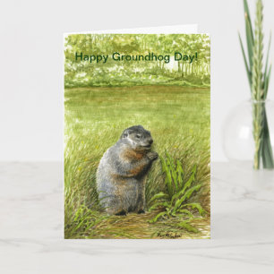 Groundhog Day-hälsningskort Kort