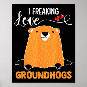 Groundhog Day jag älskar verkligen Groundhog Png Poster