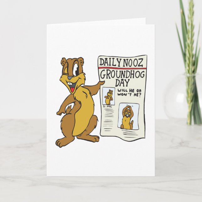 Groundhog Day Kort (Framsida)