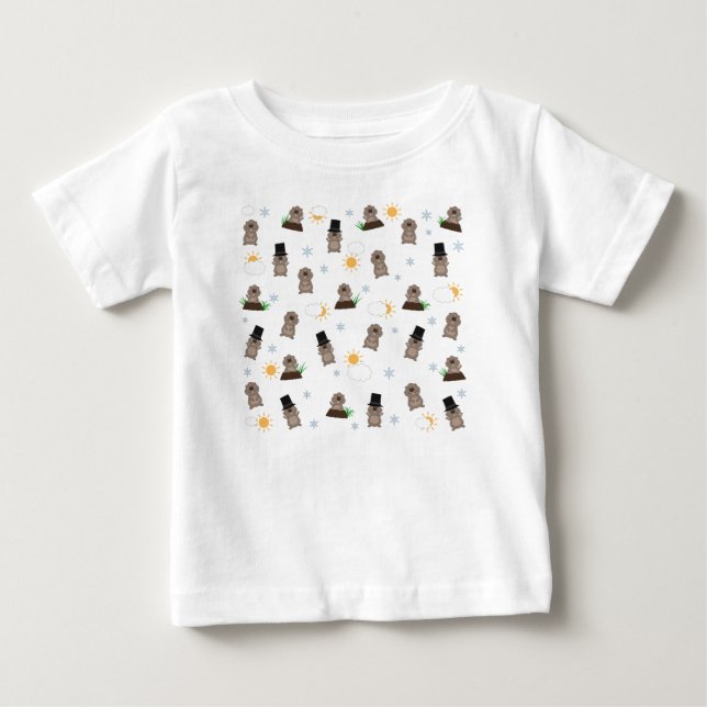 Groundhog Day Mönster T-shirt (Framsida)