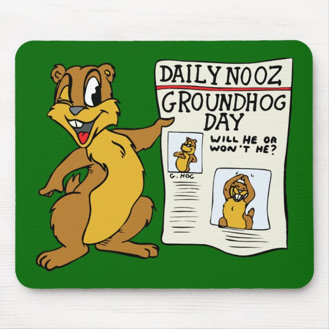 "Groundhog Day News" MousePad Musmatta (Framsidan)