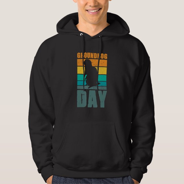 Groundhog Day Pet Owner Hoodie (Framsida)