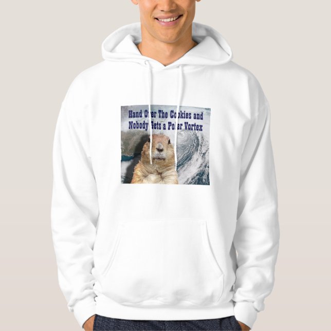 Groundhog Day Polar Vortex Hoodie (Framsida)
