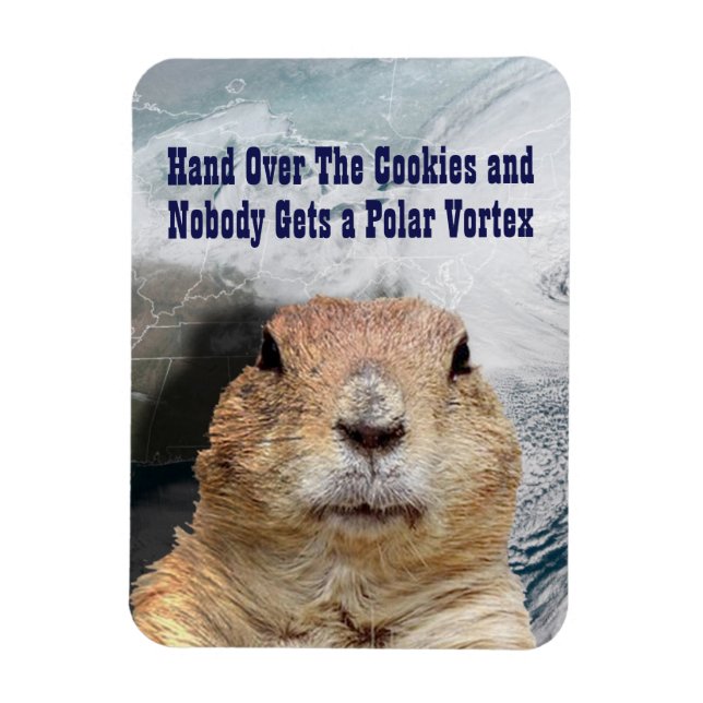 Groundhog Day Polar Vortex Magnet (Vertikal)