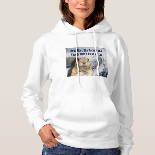 Groundhog Day Polar Vortex T Shirt (Framsida)
