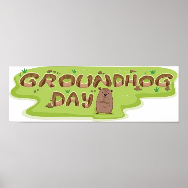 Groundhog Day Poster (Framsidan)
