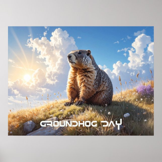 GROUNDHOG DAY POSTER (Framsidan)