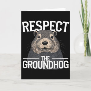 Groundhog Day Respekt för murmeldagen _1 Kort