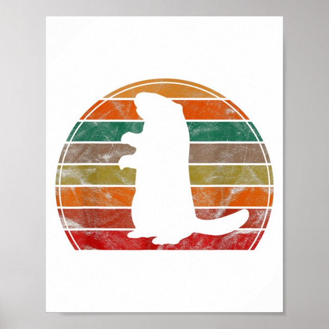 Groundhog Day Shadow Puppet Funny  Poster (Framsidan)