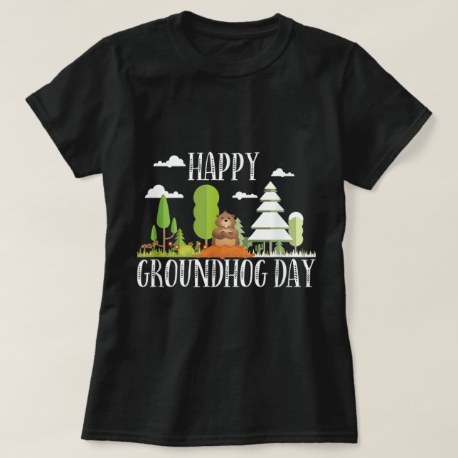 Groundhog Day Shirt Funny Groundhog Day Winter ell T (Design framsida)