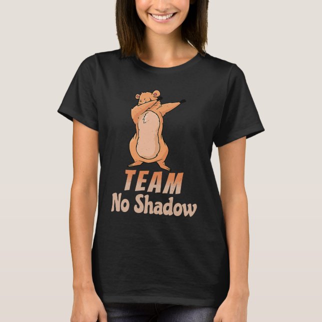 Groundhog Day Team No Shadow Dabbing Kids Men Retr T Shirt (Framsida)