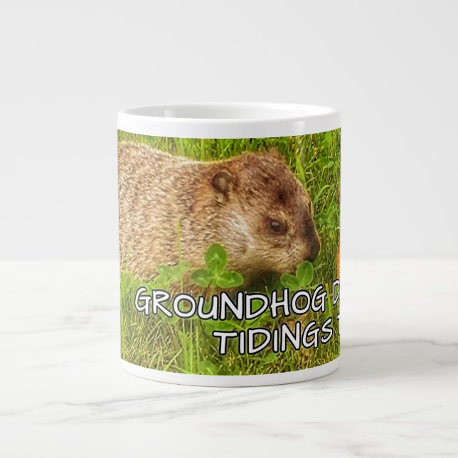 Groundhog Day-tidningar till dig! mugg! Jumbo Mugg (Framsidan)