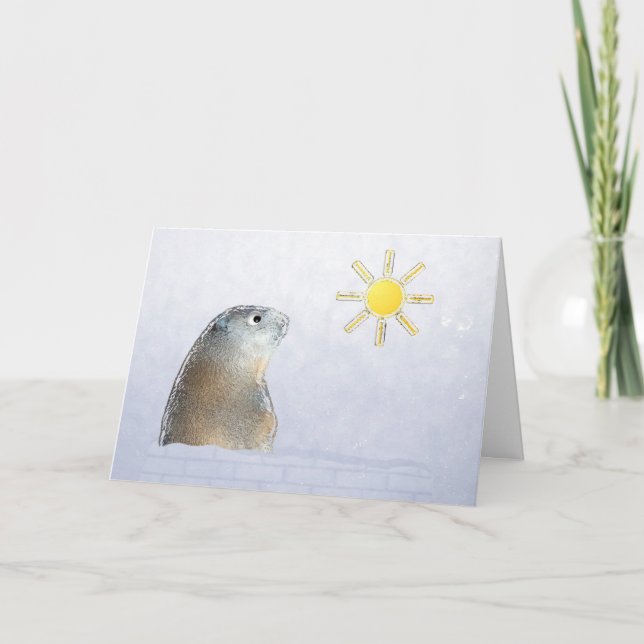 Groundhog Day. Tro det. Kort (Framsida)
