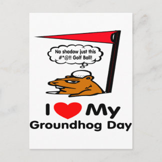 Groundhog Day Vykort