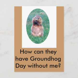 Groundhog Day Vykort