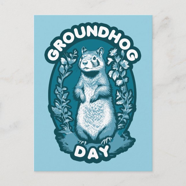 Groundhog Day Vykort (Framsida)