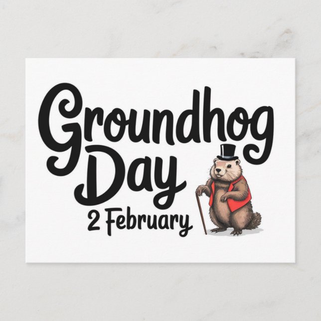 Groundhog Day Vykort (Framsida)